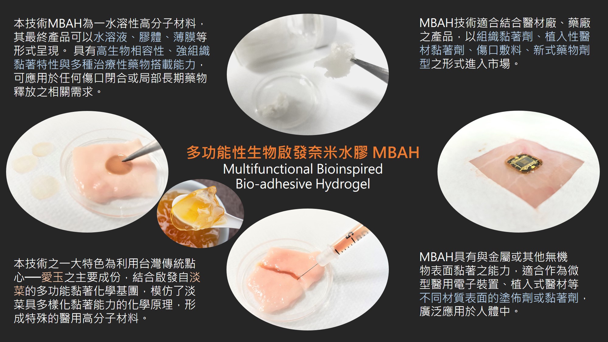 Multifunctional Bioinspired Bio-adhesive Hydrogel, MBAH