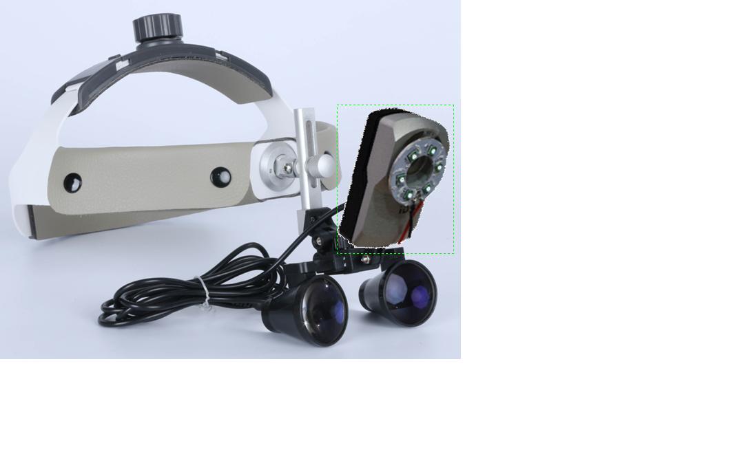 Medical coaxial LED headlightvideo recording system