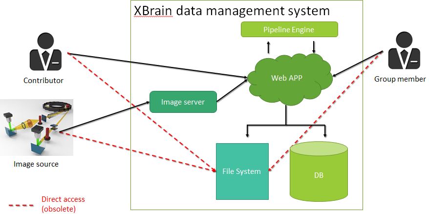 Data ManagementLarge Scale Visualization System for XBrain Image Data