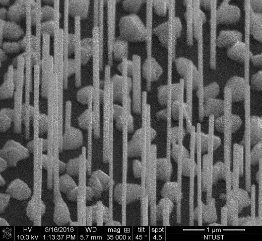 成長在石墨烯上之一維奈米結構以及元件應用