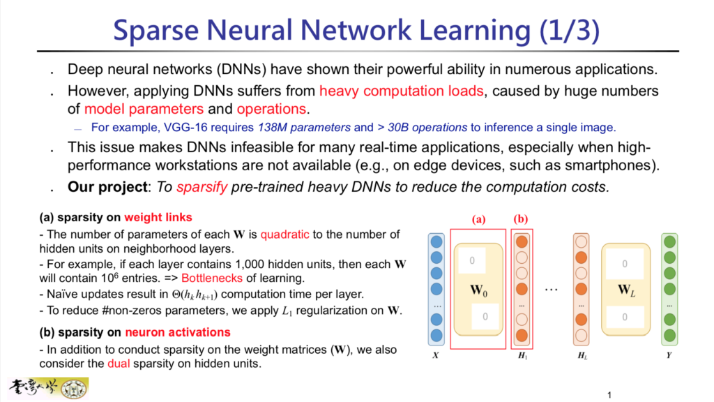 Sparse Neural Network Learning