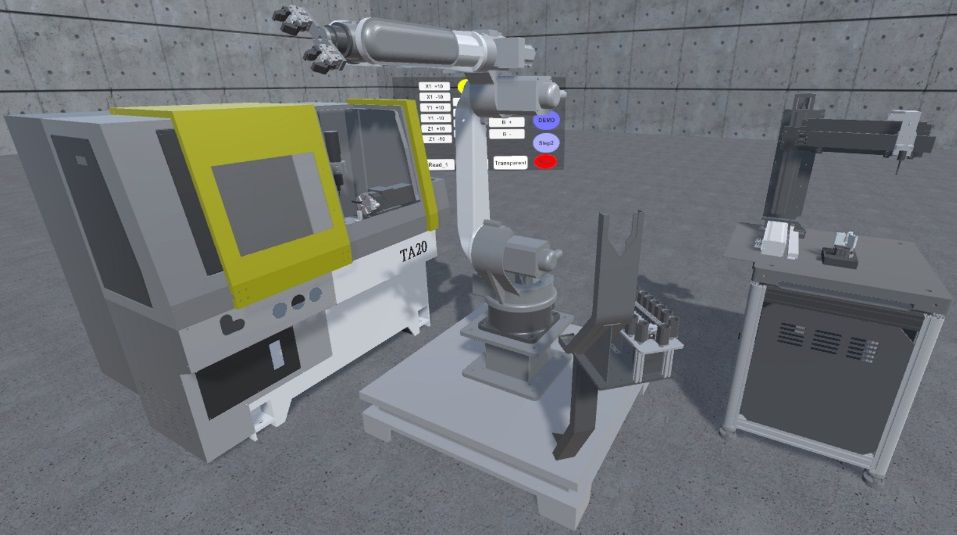 Interactive VR/AR Cyber-Physical Application Integration Technology towards Intelligent Manufacturing for Networked Multiple Machinery