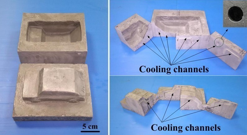 Manufacturing method of rapid mold with cooling channels