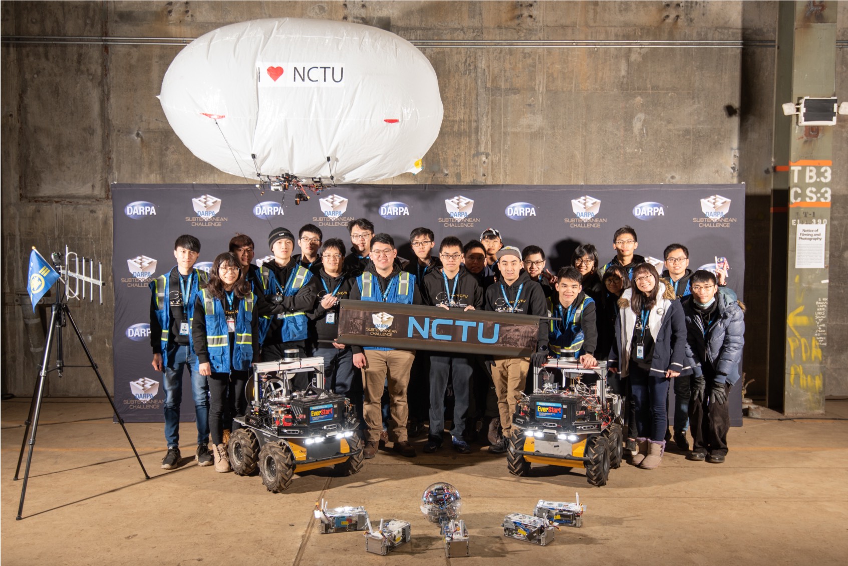 自主無人載具前瞻技術開發於DARPA地下機器人挑戰賽