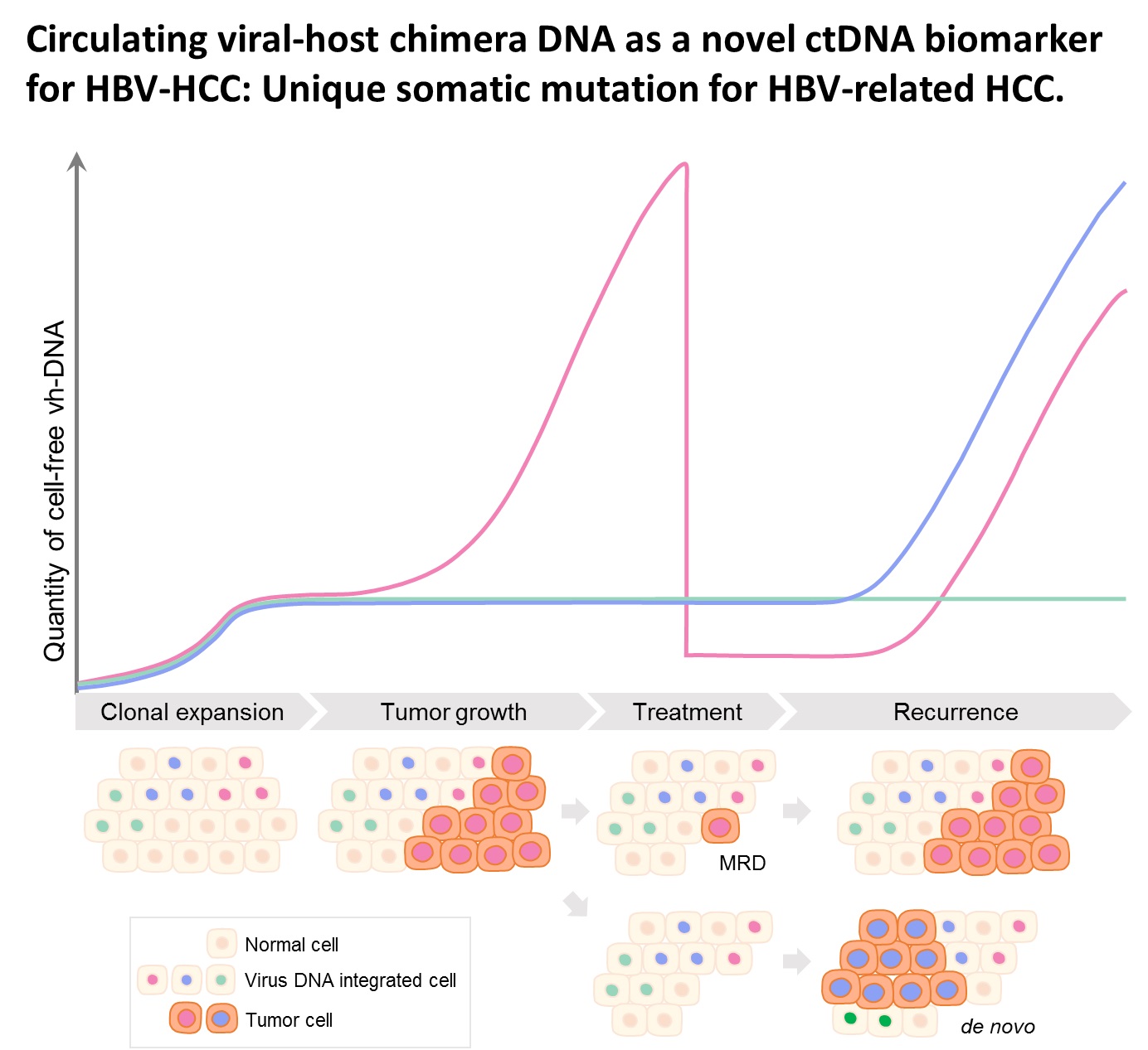 Cell-free virus-host chimera DNA from hepatitis B virus integration sites as a circulating biomarker for monitoring hepatocellular carcinoma