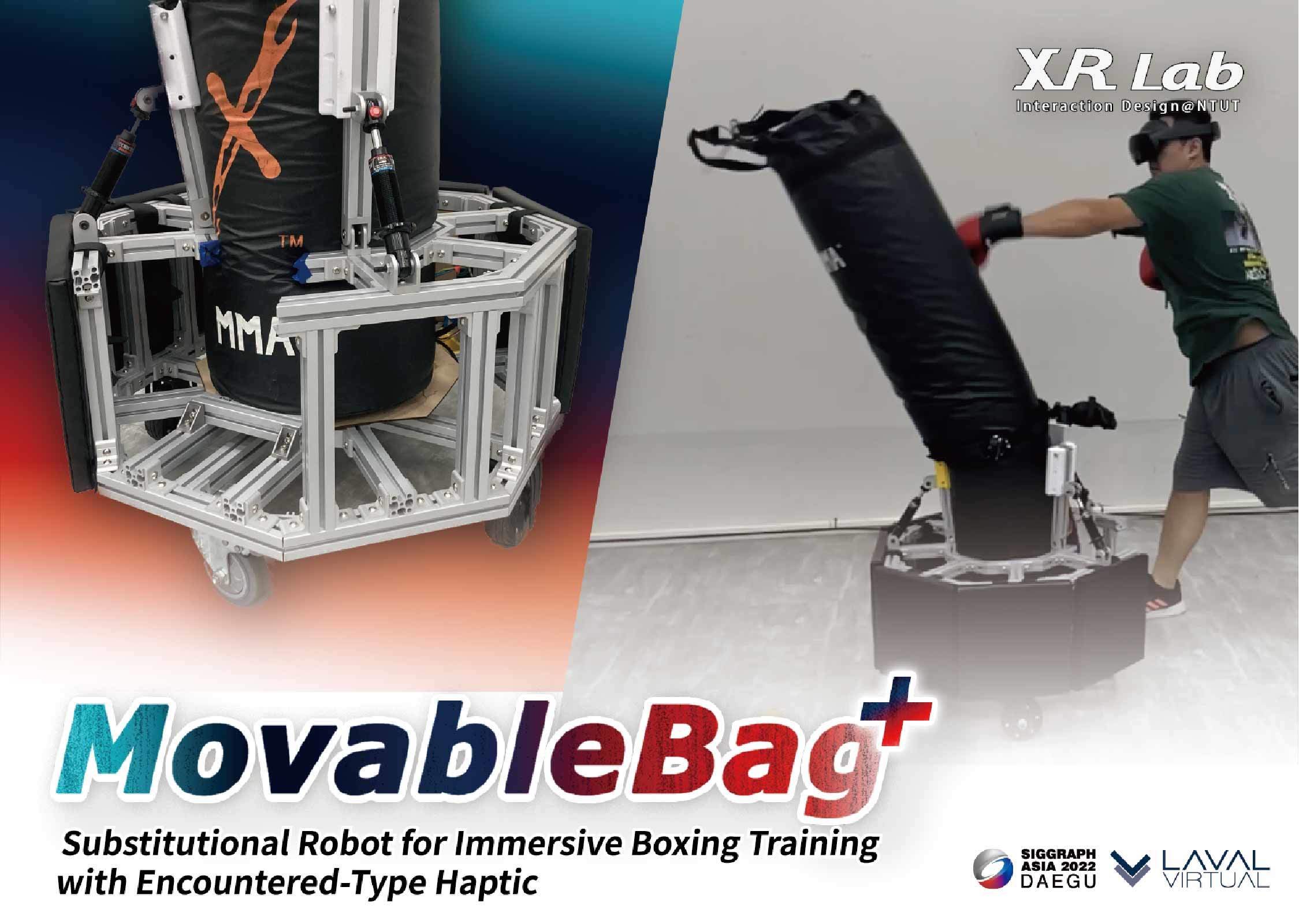 MovableBag+: Substitutional Robot for Immersive Boxing Training with Encountered-Type Haptic