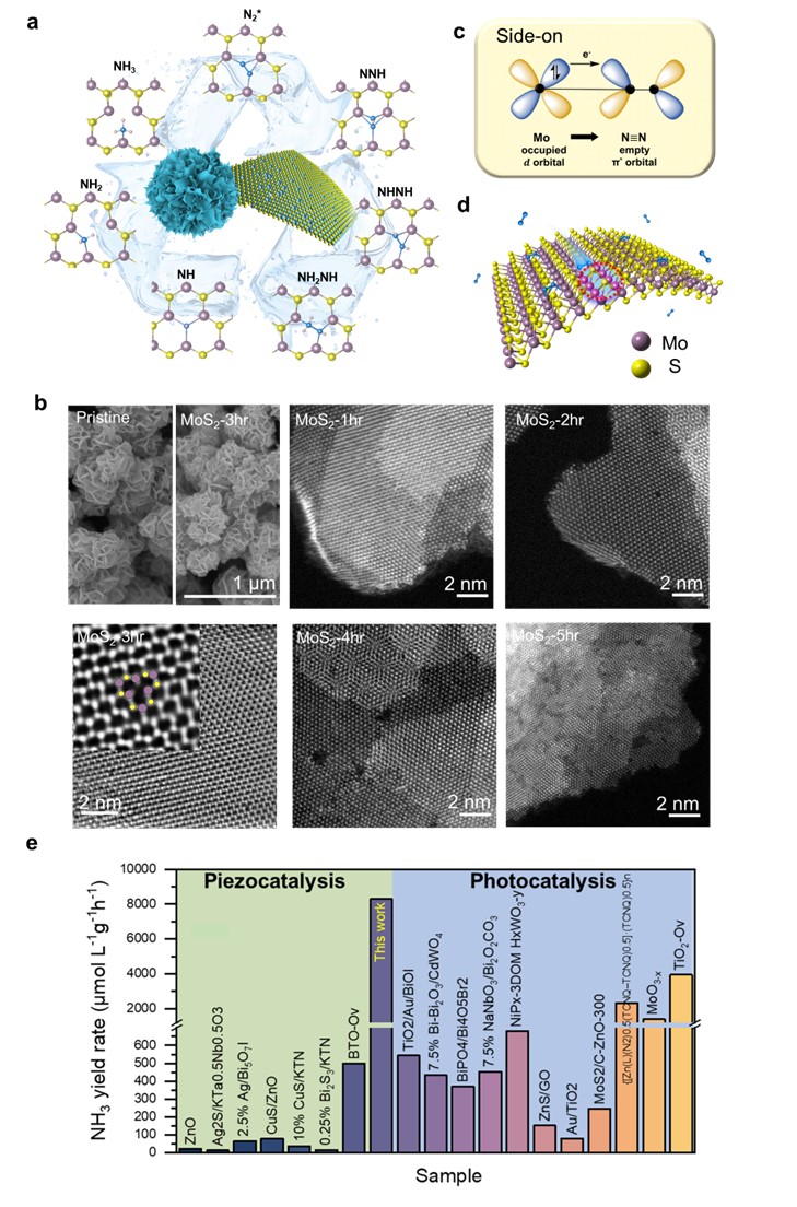 Ammonia Production via Piezoelectric Nitrogen Reduction in Pure Water under Ambient Conditions